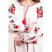 Boho Style Ukrainian Embroidered Maxi Broad Dress White on White "Ukrainian Tradition"